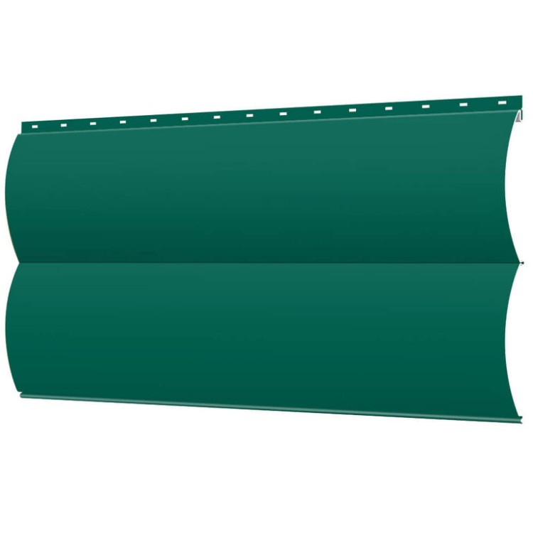 Сайдинг металлический Бревно 6005 (Зеленый мох) 0,4мм/0,45мм
