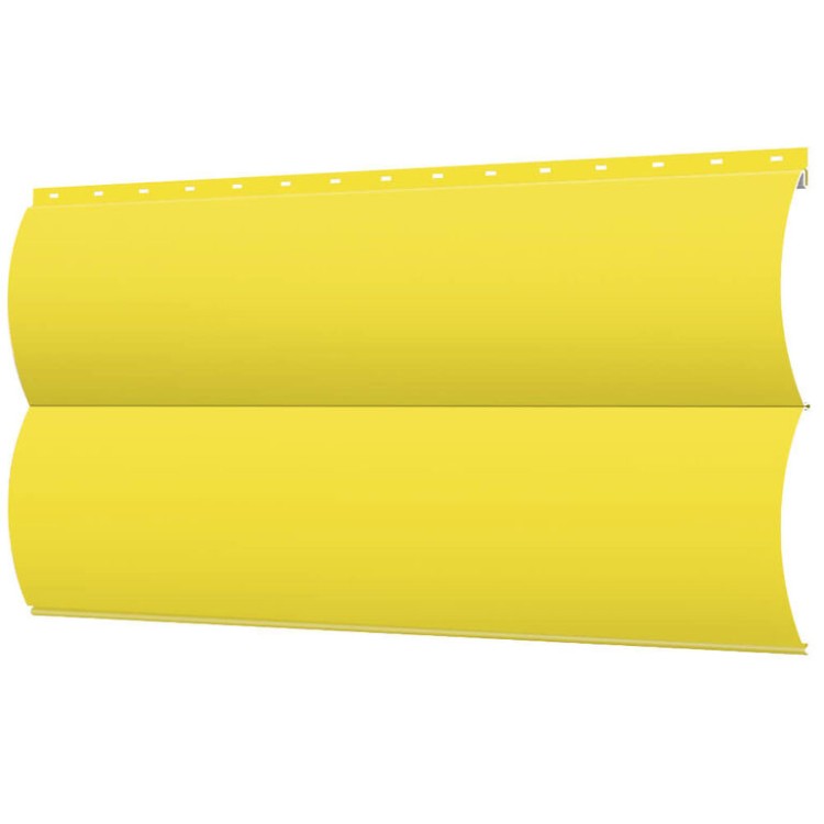 Сайдинг металлический Бревно 1018 (Желтый) 0,4мм/0,45мм